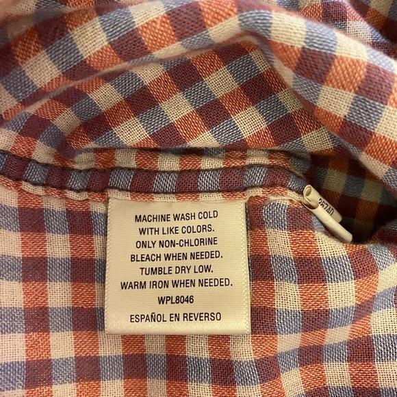 TASSO ELBA Island Button Front Short Sleeve Shirt - Picture 4 of 5